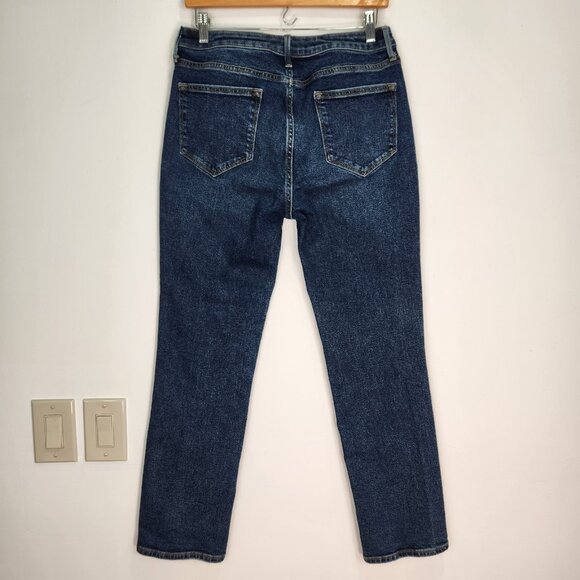 Driftwood Audrey‎ Jeans 29 Medium Wash Blue Mid Rise Straight Leg Denim - Picture 2 of 10